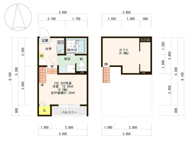 【間取り】 | サザンプレミアコート井尻 | 現況優先。