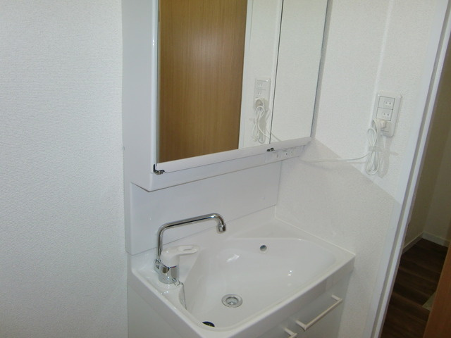 ハイツタケシの洗面所