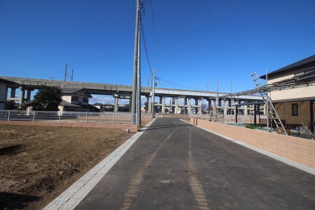 下野市川中子　全9区画の前面道路含む現地写真|2024年12月撮影