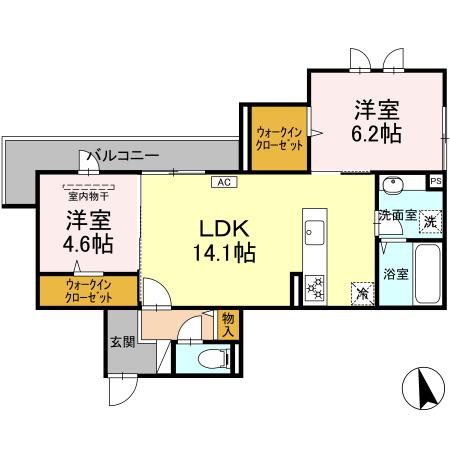 L'ESSOR西条の間取り