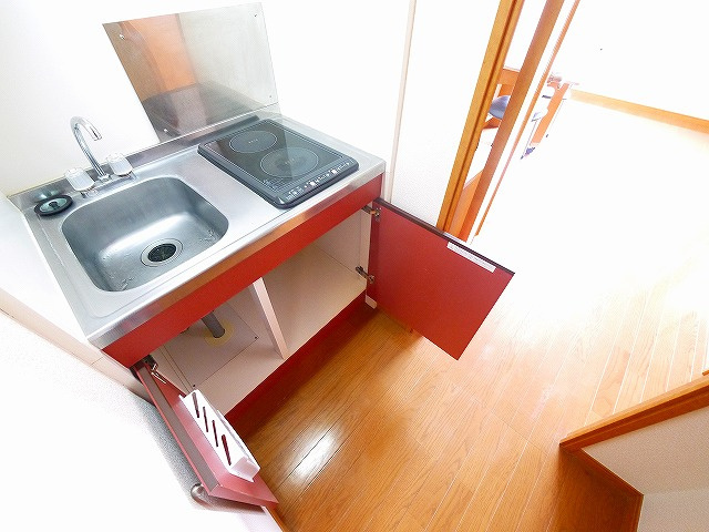 レオパレスリバーヒルのキッチン|キッチンでお料理をお楽しみください