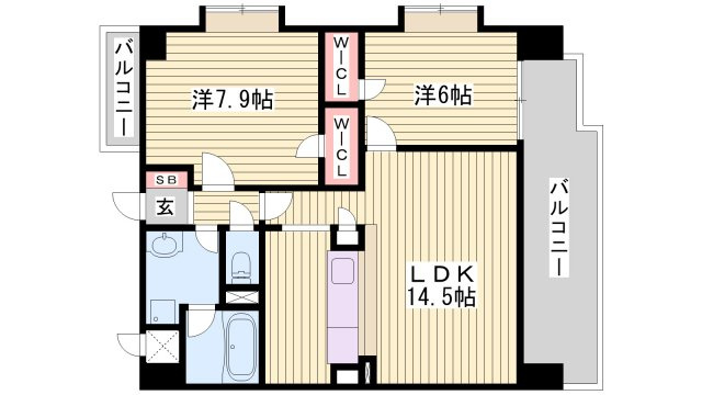 シャン・クラージュの間取り