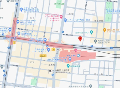 【地図】 | メトライズタワー大阪上本町