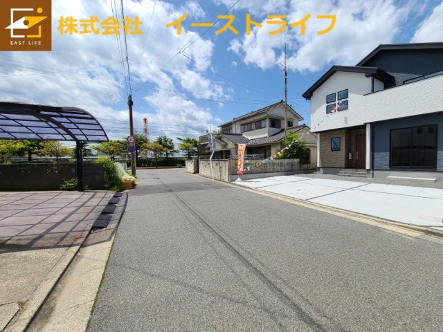 【新築戸建】さらに値下げ！残り1棟！小名浜1期の前面道路含む現地写真|南側6.0ｍの前面道路