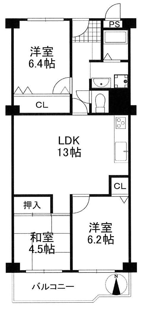 春日丘グリーンハイツB棟【仲介手数料無料】