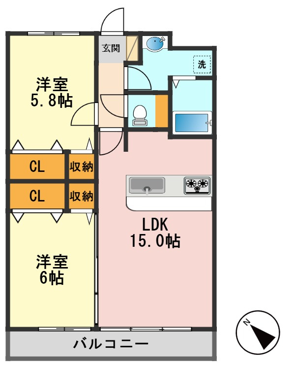 TRINITYの間取り