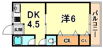【間取り】 | ハイツサンフラワー