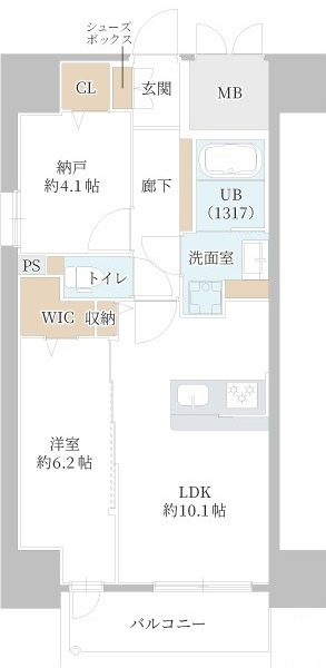 DAIYA STORK 阿波座の間取り