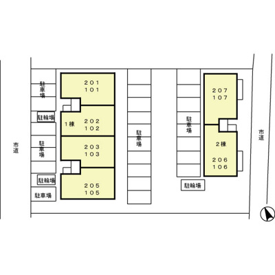 【区画図】 | メゾン･ルアー ２棟