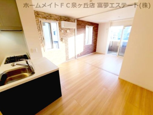 【居間・リビング】 | イーグル土師 | 間仕切りを開放　※イメージ　同物件・反転タイプの写真