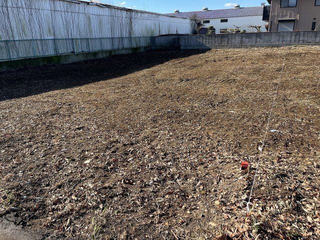 筑西市茂田の外観|樹木の伐根伐採が完了しました！きれいな平坦地です！