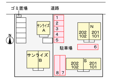 【駐車場】 | マリアージュＳ | 駐車場