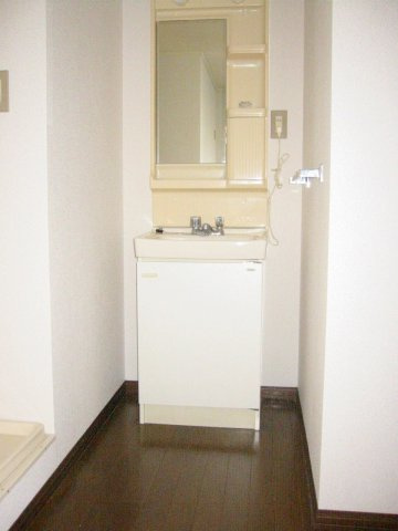 遠野市早瀬町３丁目のアパートの洗面所