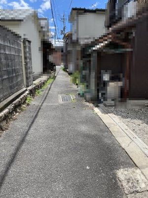 【前面道路含む現地写真】 | 大津市本堅田2丁目162-4　売土地