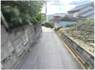 【前面道路含む現地写真】 | 生駒郡斑鳩町神南4丁目【建築条件なし】【更地】