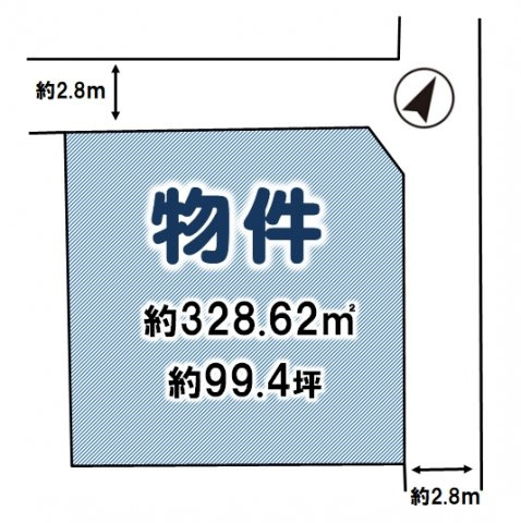 栃木市薗部町2丁目の土地図