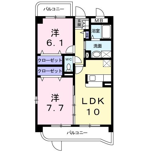 セントレ－ジュ共栄　　刈谷市近郊の賃貸はクラスホーム刈谷店の間取り
