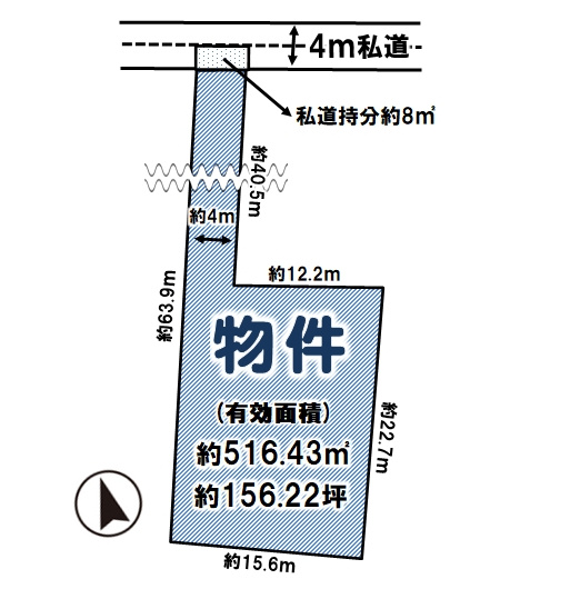 筑西市下平塚の土地図|区画図