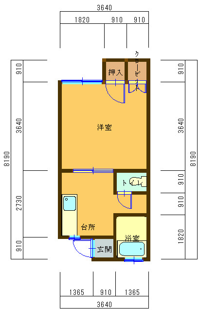 コーポリンクスⅡの間取り