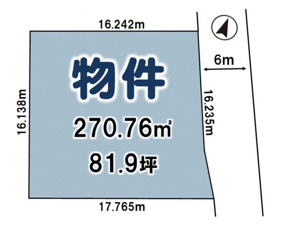 筑西市玉戸の区画図|区画図