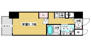 【間取り】 | エスライズ梅田ＤＯＳＨＩＮ 
