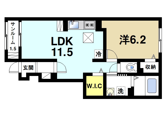 アビタシオン　キャトルの間取り