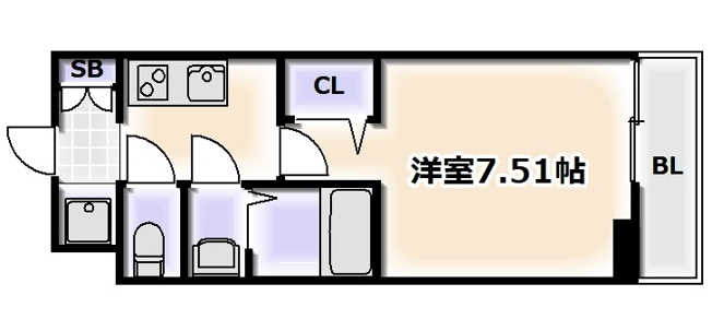 【間取り】 | フォーリアライズ難波南レーヴ