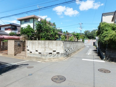 【外観】 | 狭山市水野・全1区画　建築条件なし土地　～南西角地～