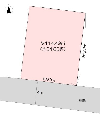 【土地図】 | 売地　高知市東城山町　＠34.07