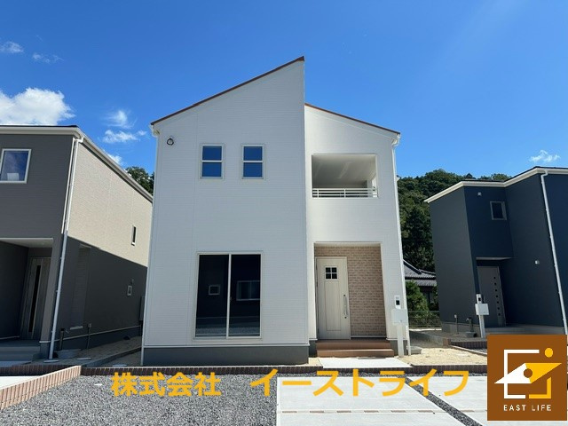 【新築戸建】【キャンペーン実施中！】値下げ！内郷御台境町第3※子育て支援対象※の外観|6号棟完成いたしました（2024年8月撮影）随時ご案内できます！お気軽にご連絡ください！（担当：梶田　Tel：080-9052-9009）