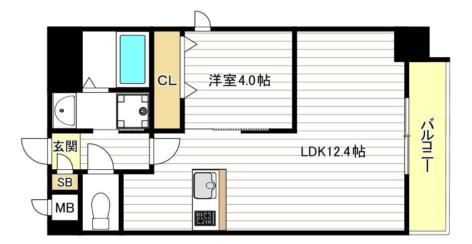 Alivis北梅田の間取り