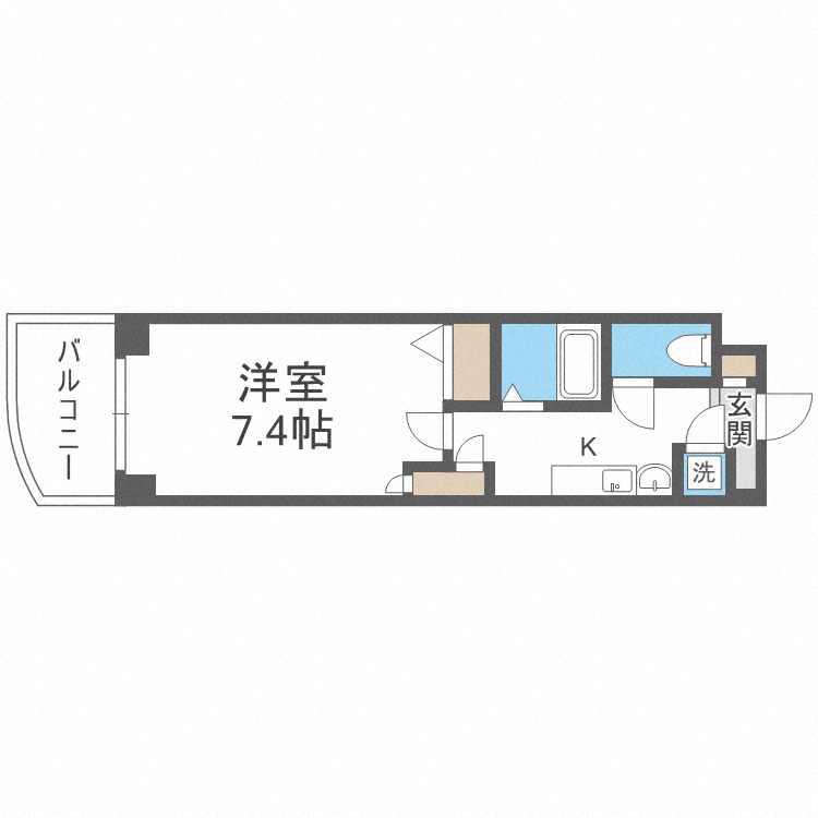 MARION　KITAHORIE　ANNEXの間取り