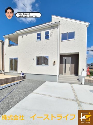 【新築戸建】【長期優良住宅】小名浜野田第2※子育て支援最大100万円※の外観|8号棟外観写真（9月撮影）完成しました！いつでもご案内いたします！（担当：梶田　Tel：080-9052-9009）