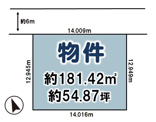 小山市西城南1丁目の土地図|区画図