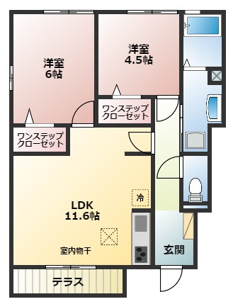 【間取り】 | コンフォート大伴 