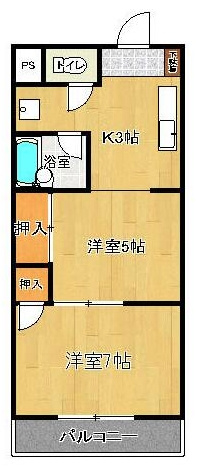 アドバンス弐番館の間取り|現状優先　（反転タイプ有り）