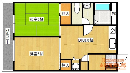 サンフィールドの間取り|現状優先　（反転タイプ有り）