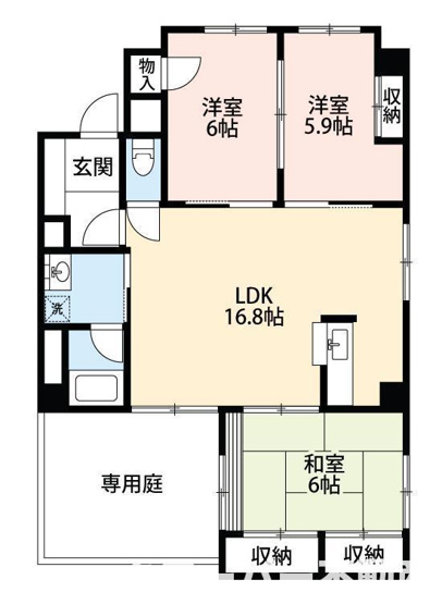 【間取り】 | ナチュールプレイスⅠ