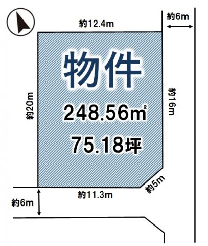 小山市犬塚５丁目の土地図