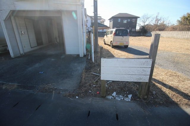 小山市荒井　区画1の外観|東側境界部分（2022年1月撮影）