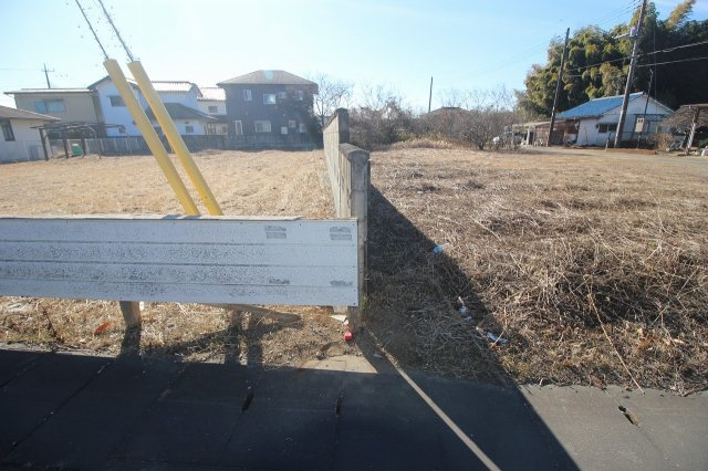 小山市荒井　区画1の外観|西側境界部分（2022年1月撮影）