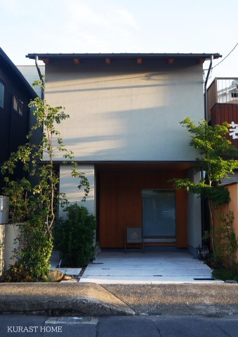 長岡京市神足垣外ケ内　モデルハウス仕様　未入居物件の前面道路含む現地写真