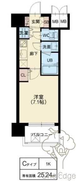 スプランティッド新大阪Ⅴの間取り