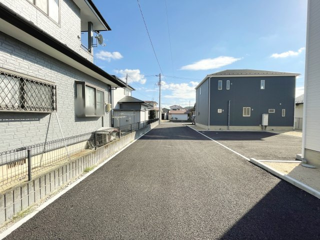 白河市久田野第12　CradleGarden　全3棟の前面道路含む現地写真|協定通路