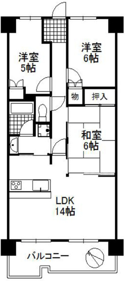 【間取り】 | ディオフェルティ狭山西山台