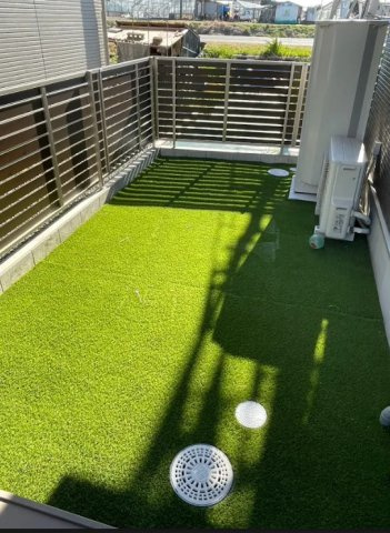 売中古戸建　三島市谷田の庭|プライベートなお庭なので安心してお子さんも遊べますね。ペットを自由に遊ばせられるスペースとしても利用出来ます。