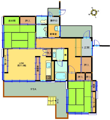 【間取り】 | 大室高原別荘地　戸建
