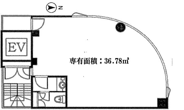 中央区日本橋馬喰町１丁目の事務所の間取り