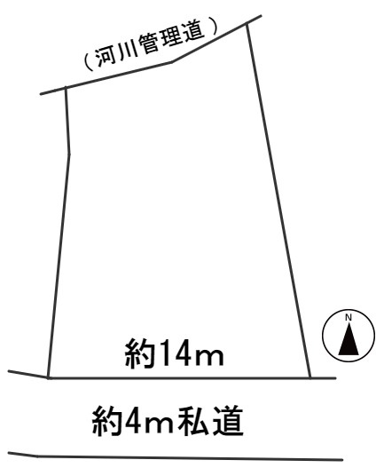 ６３４７９　岐阜市三田洞土地の区画図