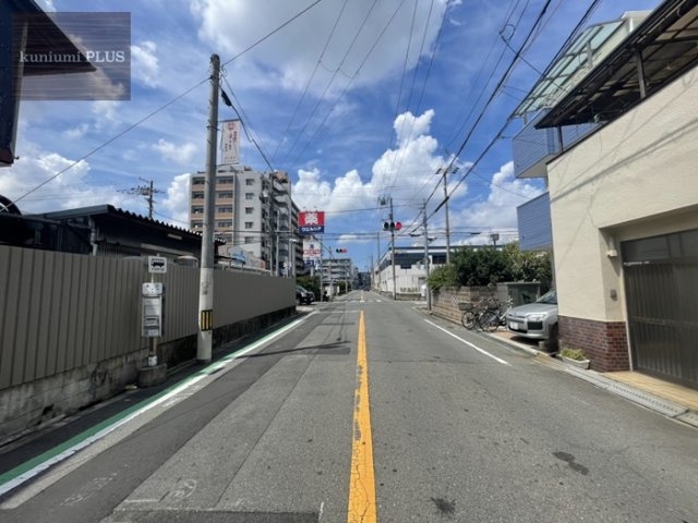 大阪市東成区深江北1丁目の前面道路含む現地写真
